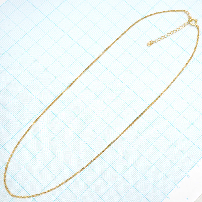 喜平チェーン シングル2面カット 高輝度仕上げ ゴールド ネックレス 貴金属 喜平全体画像