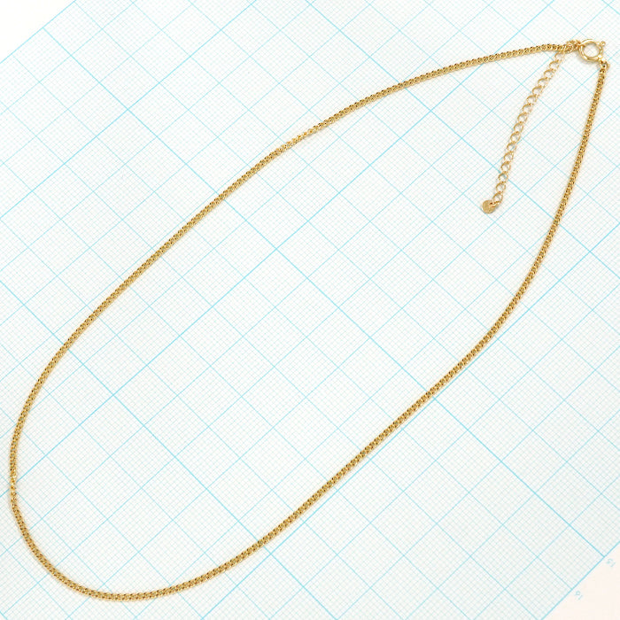 18金 喜平チェーン シングル2面カット 高輝度仕上げ ゴールド 喜平全体画像
