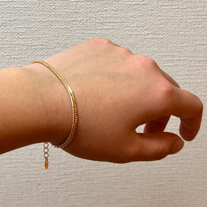 K18喜平ブレスレット 着用イメージ メンズファッション アクセサリー レディースジュエリー