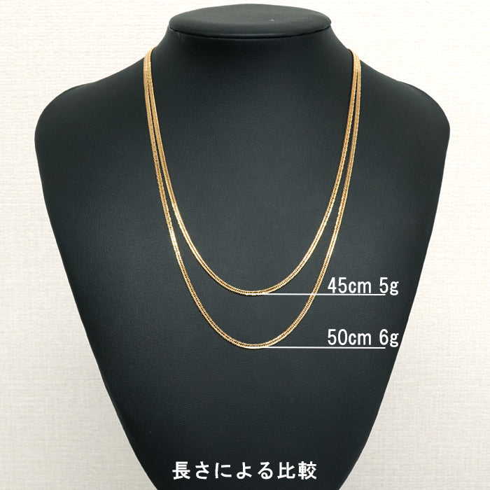 【新商品】 喜平 ネックレス 18金 トリプル 12面 45cm 5g (5.8g以上) 造幣局検定マーク K18 ゴールド チェーン 新品