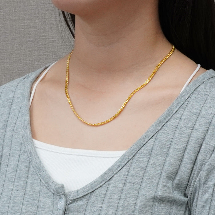 K24喜平ネックレス 着用イメージ レディースファッション ジュエリー