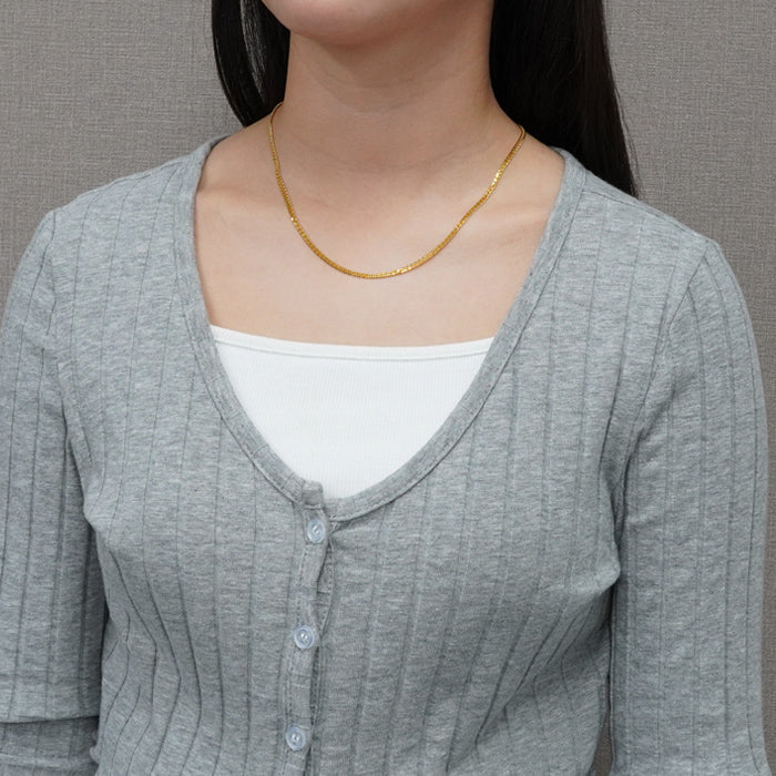 K24喜平ネックレス 着用イメージ レディースファッション ジュエリー