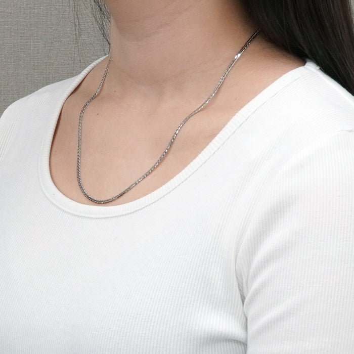 Pt1000喜平ネックレス 着用イメージ メンズファッションアクセサリー