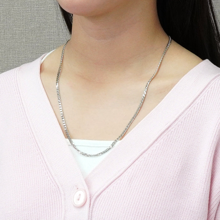 喜平 ネックレス プラチナ Pt1000 ダブル 6面 55cm 20g 造幣局検定マーク Pt999 純プラチナ チェーン 新品