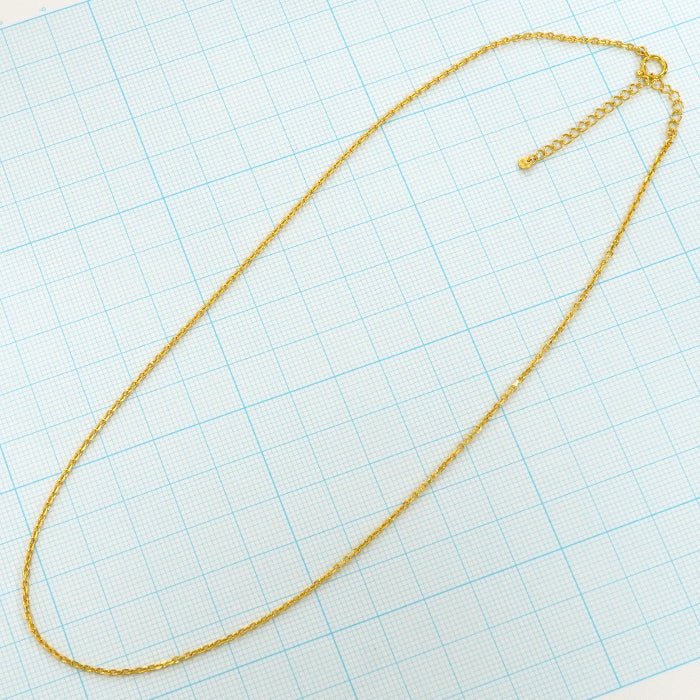 あずきチェーン ネックレス 24金 4.3g 幅1.5mm 40cm〜45cm アジャスター付き カットアズキ シャインカット 小豆  純金 K24 ゴールド チェーン 造幣局検定マーク 日本製 新品