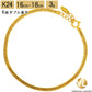 純金 喜平 24金 ブレスレット 18cm 3g  ダブル6面 K24レディース向け高級ジュエリー アジャスター付き