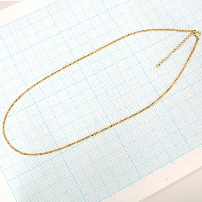 喜平 ネックレス 18金 シングル 2面カット K18 チェーン  gold