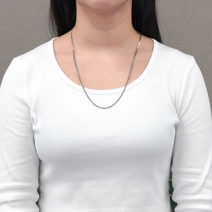 喜平 ネックレス 純プラチナ 60㎝ 着用イメージ画像 レディースファッション アクセサリー メンズジュエリー Pt999