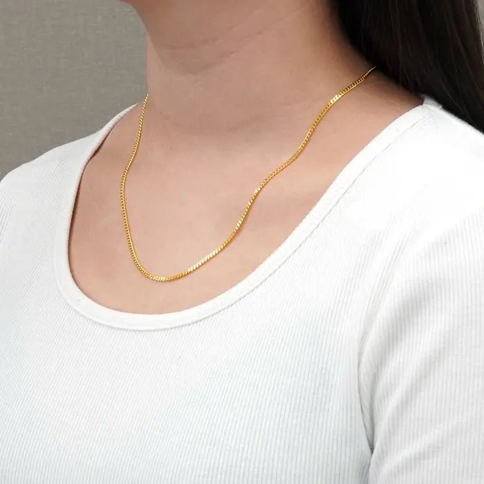 K24喜平ネックレス 着用イメージ レディースファッション アクセサリー メンズジュエリー