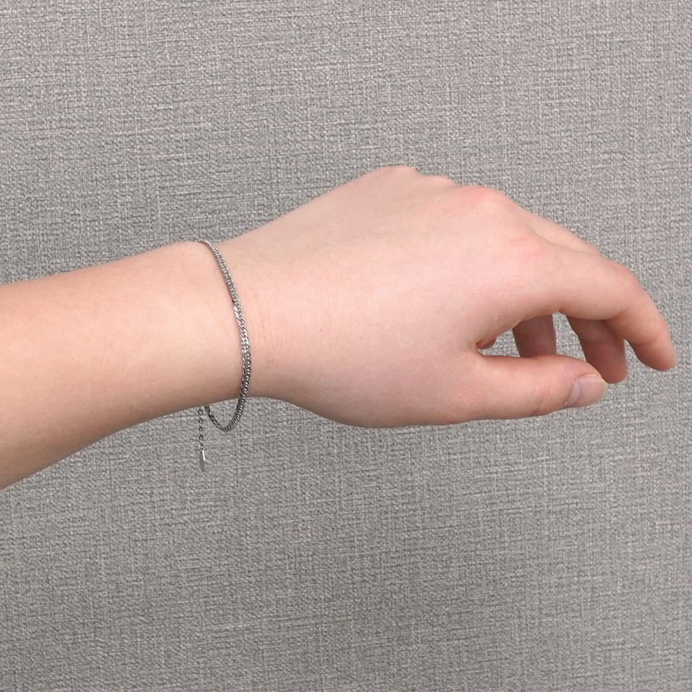 喜平 ブレスレット 純プラチナ 18㎝ 着用イメージ レディースファッション アクセサリー Pt999