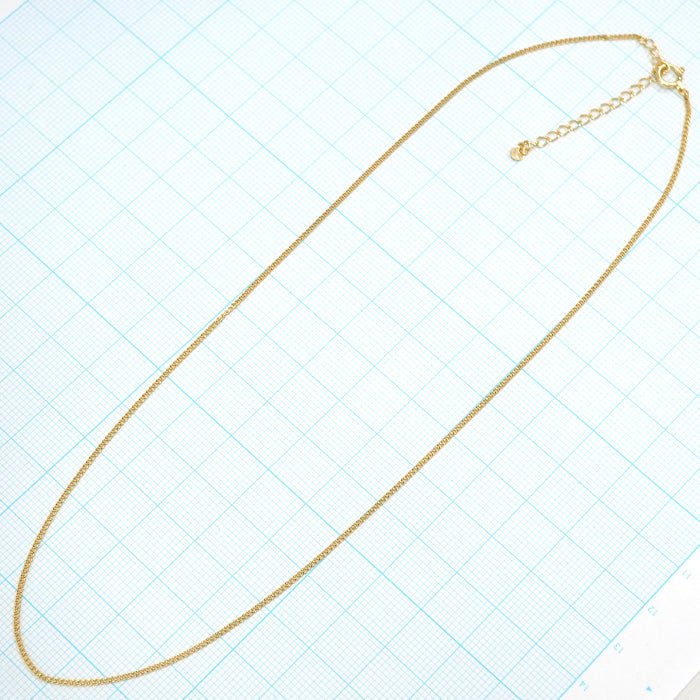 喜平 ネックレス 18金 シングル 2面カット K18 高輝度仕上げ ゴールド チェーン 貴金属 喜平全体画像